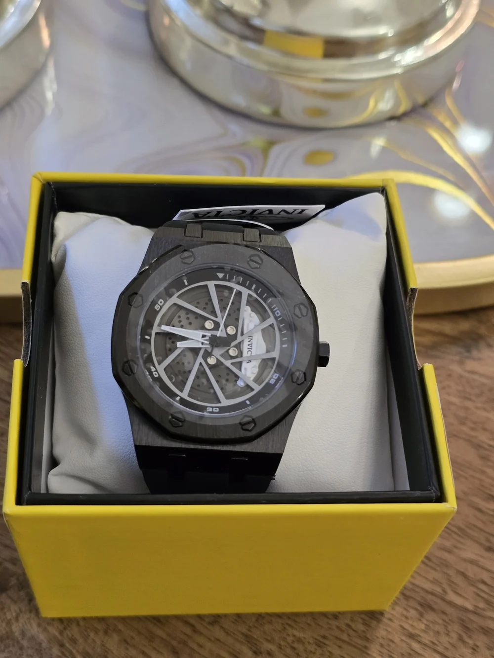 Invicta Pro Diver 15000 Black Titanium Watch with Black & Silver Dial#prodiver